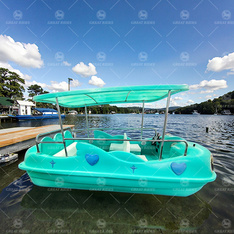 Mandarin Duck Shaped 7-Passenger PE Electric Boat with Brushless Motor Stable and for Drifting Leisure Use