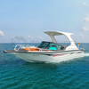 Small 4.8m Aluminum Alloy Speed Boat Flybridge Leisure Boat 16ft Motor Yacht for Lake Recreation