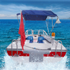 Fiberglass Speed Boat 17.6 Feet Fishing High Speed Boat Recreational Boats 