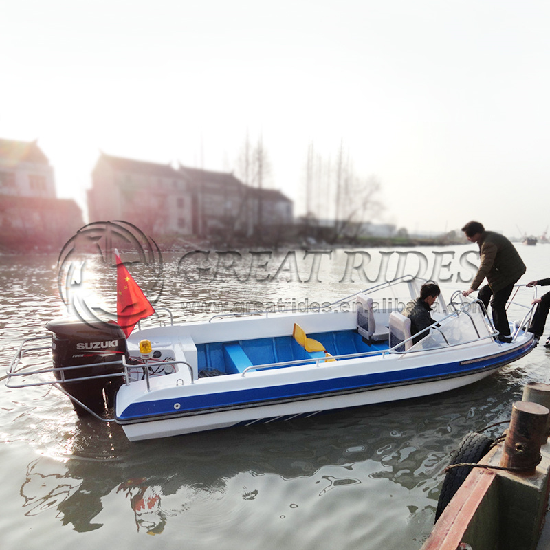 5.9m Outboard Engine Motor Fishing Vessel 19.4 Feet Fiberglass Speed Boat 
