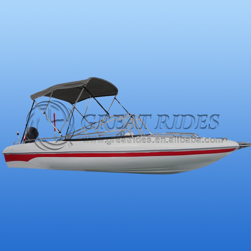  Mini Speed Boat Small 5.18m/17ft Fiberglass Boat 6 Passengers Fishing Boat 