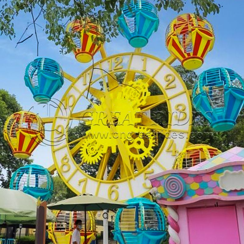 High Quality Amusement Park Rides Children Playground European Clock Mini Ferris Wheel for Sale 