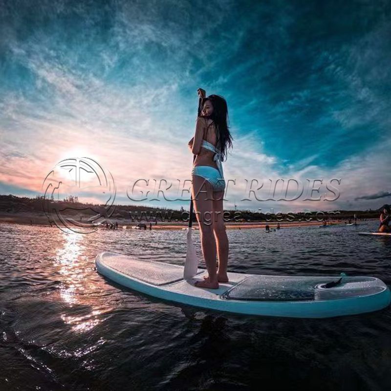New Trend Polycarbonate Removable Clear Paddle Surfboard