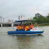 6-8 seats Electric fiberglass boat family leisure party boat for sea