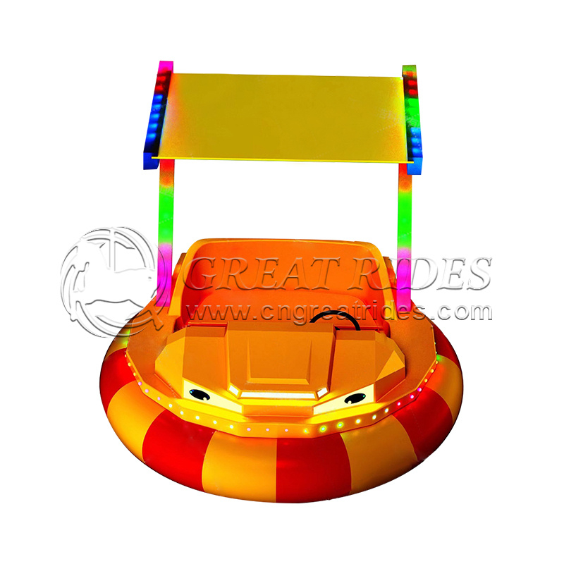 Top Quality LLDPE Attractions Leisure Offshore Battery Bumper Boat With Sunshade 