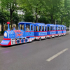 Low Price Tourist Attraction Amusement Park Family Games Electric Battery Drive England Vintage Trackless Train Ride