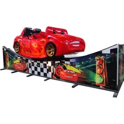 Popular Item Attraction Thrill Rides Rock Flying Car Mini Amusement Park Ride With Trailer Wave Car For Sale