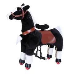 Top Sales Tiger Style Mechanical Stuffed Plush Animal Walker Ride-on Horse Toy Sliding Moving Horse Riding For Kids And Adults