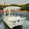 2025 New Design Battery Powered Swan Electric Boat 4.1m 5-Person PE Ride for Rental Use for Sale