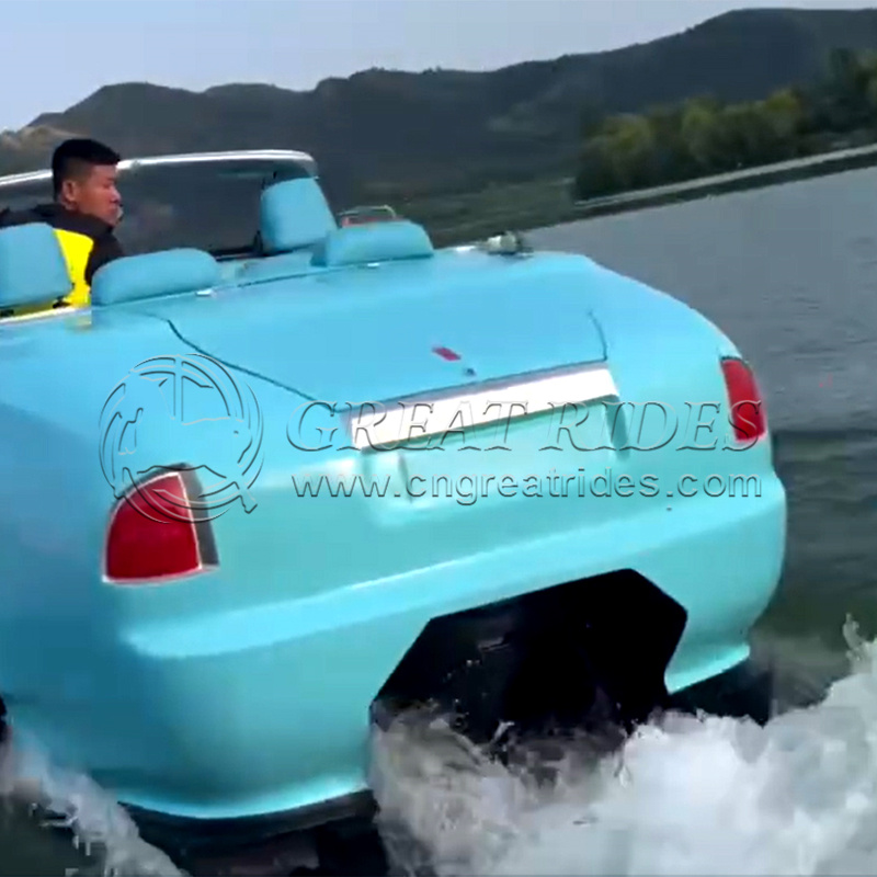 Popular Design 5.3m Water Racer Car with Outboard Engine Jet Ski Car Boat 5 Seats Water Sports Car Boat