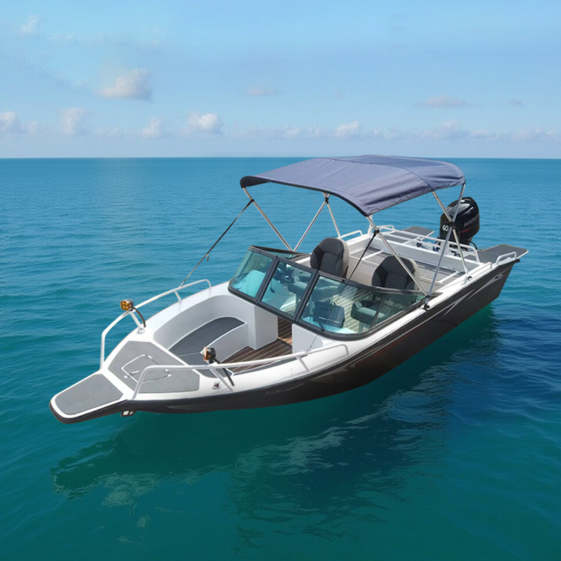 Cheap 16ft Aluminum Speed Sport Deck Yachts 4.8m Racing Fishing Boat For Sale 