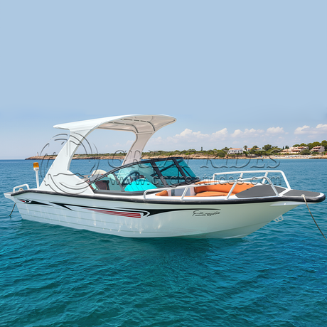 Small 4.8m Aluminum Alloy Speed Boat Flybridge Leisure Boat 16ft Motor Yacht for Lake Recreation