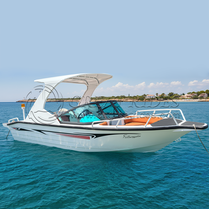 Small 4.8m Aluminum Alloy Speed Boat Flybridge Leisure Boat 16ft Motor Yacht for Lake Recreation