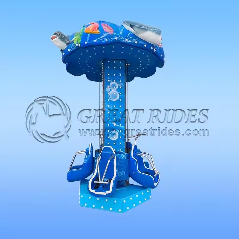 Amusement Park Products Rotating Tower Rides children Thrill Rides mini free fall ride on hot sale