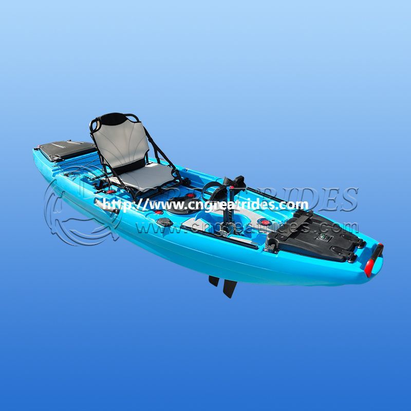 New Design Fishing Propeller Pedal Drive Kayak Lldpe Material Hard Plastic Canoe for Lakes