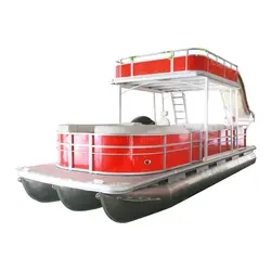 Family Entertainment pontoon boat high quality 30ft 9m Comfortable Fishing Pontoon Boat