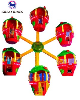 Children Favorite Outdoor Amusement Rides Ladybird 12 Seats Kid Mini Ferris Wheels for Sale 