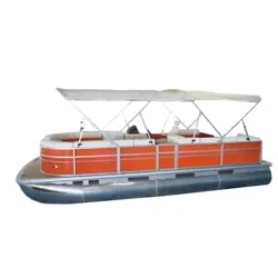 Hot Selling Small 6 Seats Aluminum Party Pontoon Fishing Boat Family Entertainment Cruiser Leisure Offshore Yachts