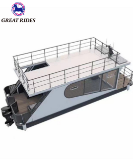 2022 Hot Chinese Elaborate Welded Aluminum Fishing Cabin House Sailing Boat Yacht for Sale