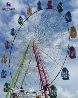 Amusement giant rides aluinium alloy cabin 30m ferris wheel for sale