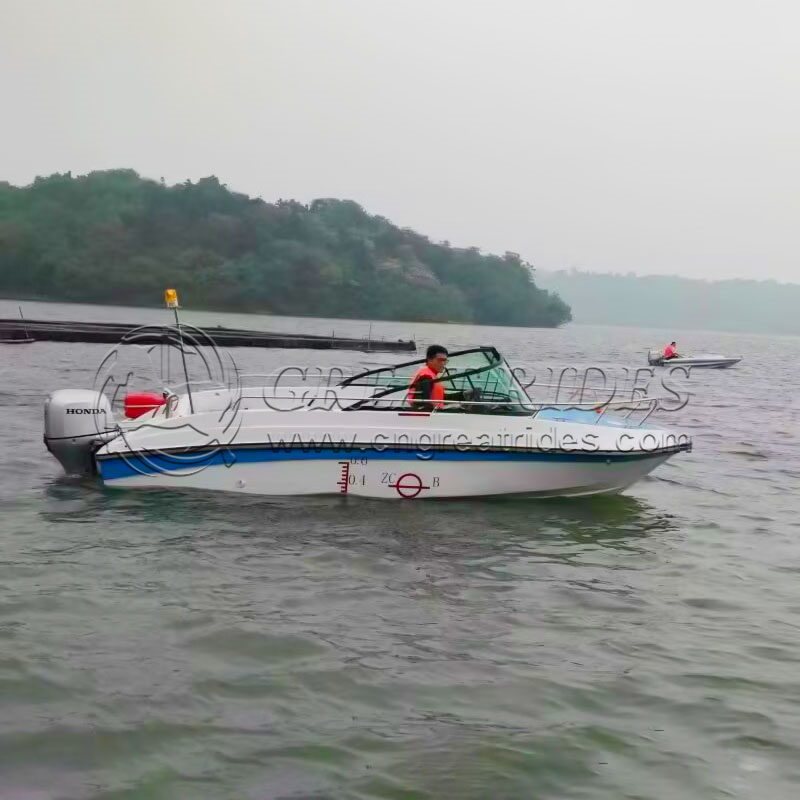 6m/19.6ft Luxury Boat Leisure Speed Boats for 12-15 Persons Fiberglass Fishing Boat for Sale