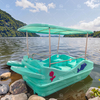 4 Person Pedal Boat with PE Plastic Body for Lake Use Family Recreation and Water Park Rental Business