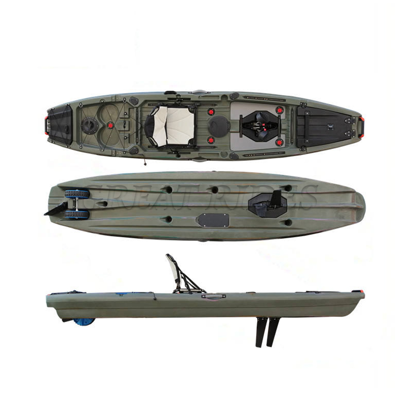 Popular Pedal kayak fishing single kayak for adults sit on top lifetime pedal kayak