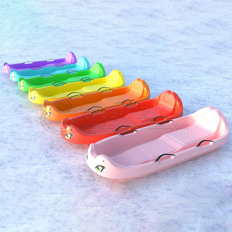 New Design Plastic Durable Snow Sledge Colorful Winter Snow Sled Plastic for Adults and Child