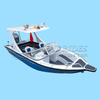 High Quality 5.8m 19ft flybridge high speed sport boat aluminium leisure luxury yachts for fishing 