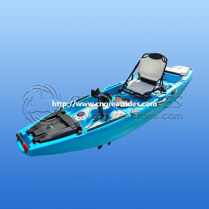 New Design Fishing Propeller Pedal Drive Kayak Lldpe Material Hard Plastic Canoe for Lakes