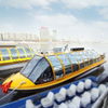 Good Quality Passenger Boat Fiberglass Hull Ferry Boat Water Taxi High Speed Ship for sale