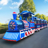 Low Price Tourist Attraction Amusement Park Family Games Electric Battery Drive England Vintage Trackless Train Ride