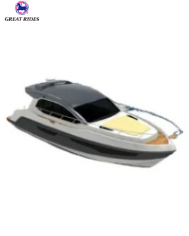 Cheap Boat CE Certificated Sea Ocean Fiberglass 38FT Luxury Yacht Boat Made in China