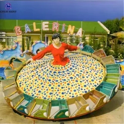 Direct supplier hot selling outdoor amusement park rides crazy rock disc ballerina ride for adult