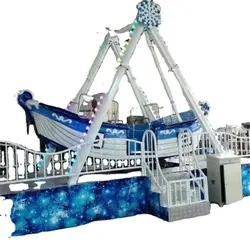 Attraction amusement park games luxury swing boat mini pirate ship rides for kids