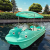Dolphin Theme 5-Seat Electric Paddle Boat Stable PE Plastic Material for Kids Water Playground Attractions for Outdoor Drifting