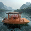 Chinese-Style Tourist Pleasure Boat with Pe Hull and Traditional Roof for Water Resorts