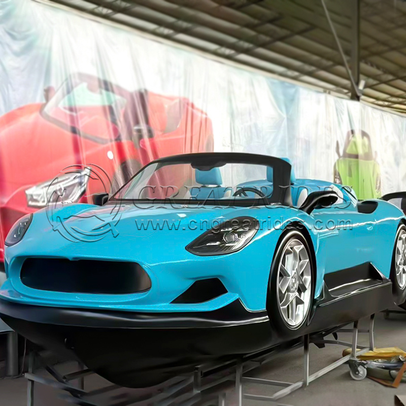 Wholesale Price 5.3m/17.4ft Water Entertainment and Fun Jet Car Boat Water Sports Fuel-Type Super Car Boat