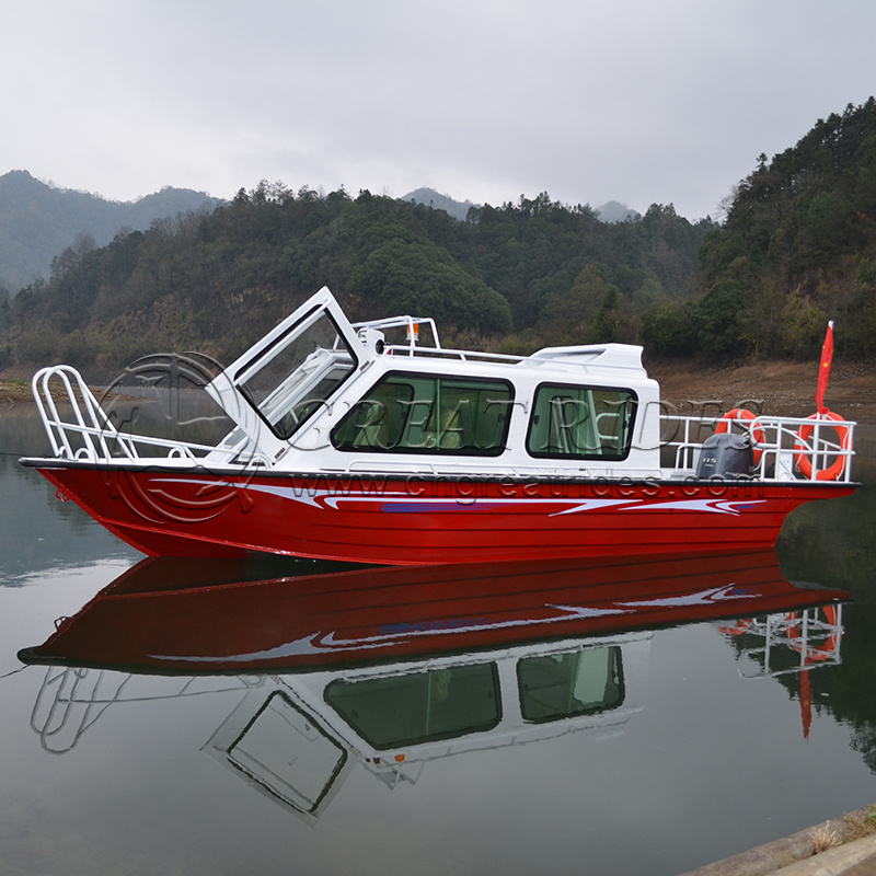 Affordable Fishing Aluminum Boat Luxury Leisure Yacht 21.3ft Cabin Sport Boat