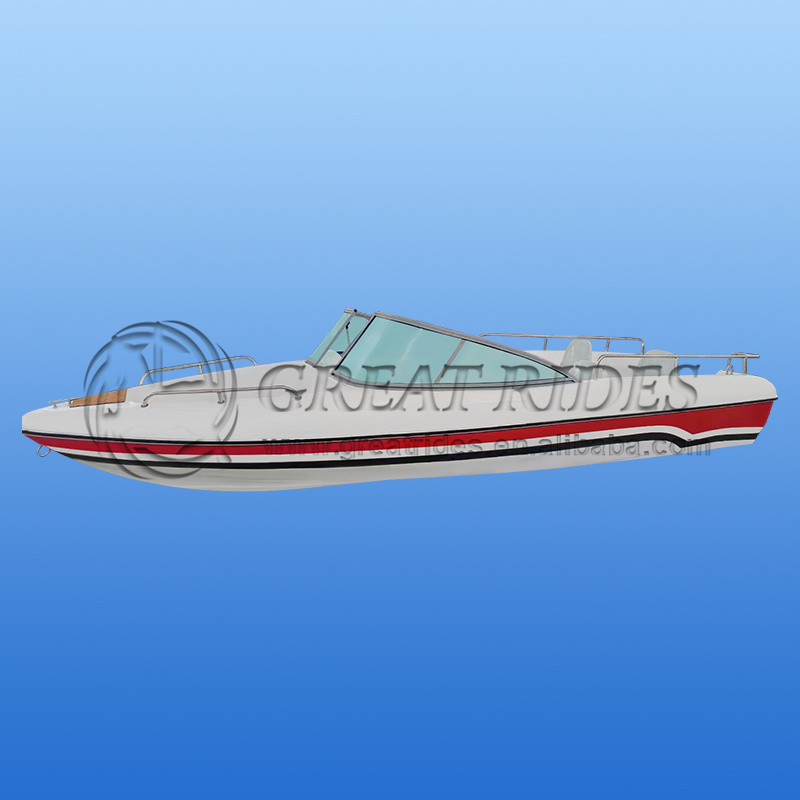 Luxury 17 Feet 5.18 Meters Fiberglass Fishing Speed Boat Outboard Motor Cruiser Hot Sale