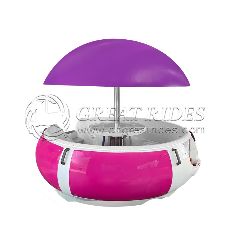 2.5m Floating BBQ Donut boat 3.2m Leisure Barbecue Entertainment Boat With Sunshade 