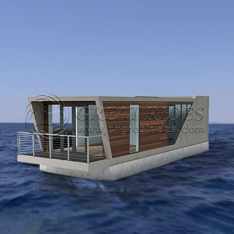  Best Selling Luxury Aluminium Trimaran Tritoon Party Pontoon House Boat for Sale