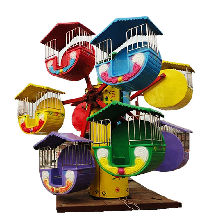 Attractive funfair kids amusement games 10 seats mini ferris wheel rides for sale 