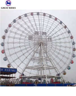 New Design Popular Outdoor Adults Carnival Park Rides Electric Sightseeing Equipment 50m Ferris Wheel With LED Lamp 