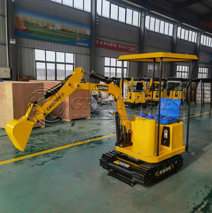 New Design Kids Mini Electric Excavator Rides Amusement Park Excavator Machine for Kids