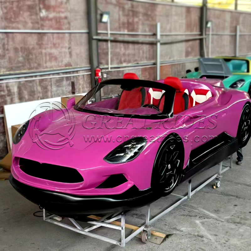 Wholesale Price 5.3m/17.4ft Water Entertainment and Fun Jet Car Boat Water Sports Fuel-Type Super Car Boat