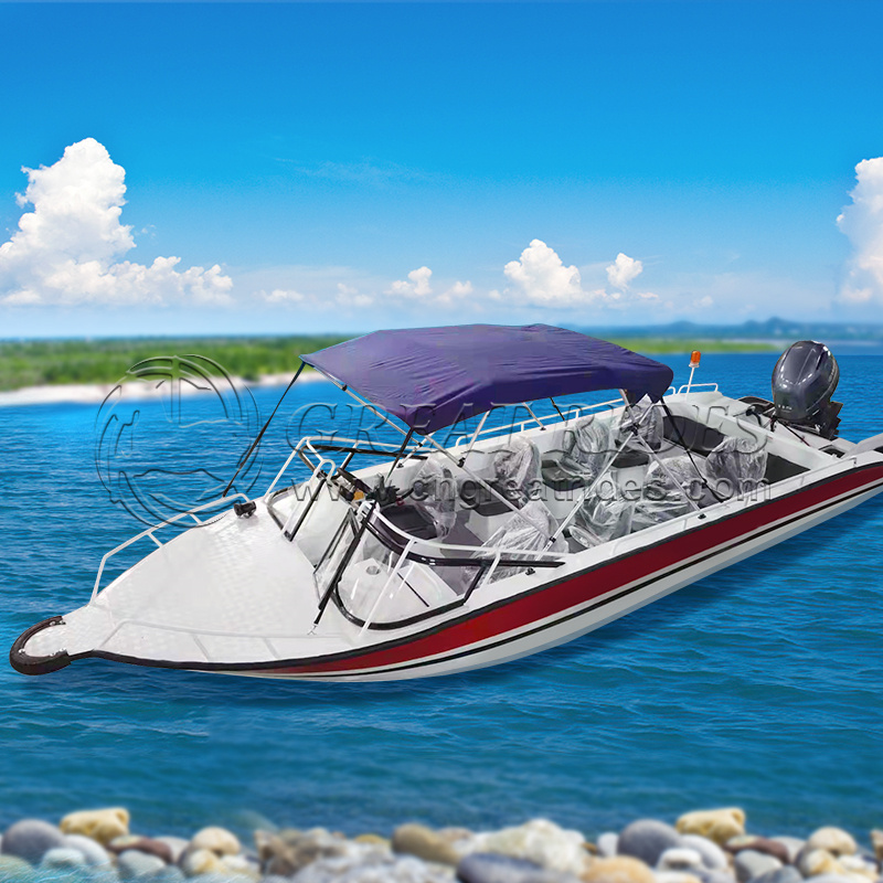 Hot-selling 7m Ocean Fishing Boat Aluminium Big Capacity Passenger Vessel Entertainment Yachts For Sale 