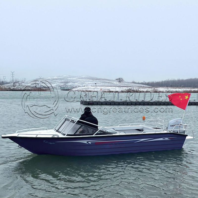 Cheap 5.3m Passengers Carry Vessel 17.4ft Aluminium Fishing Boat Offshore Seawater 