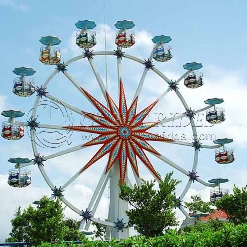 Hot sale popular facilities flower basket design sightseeing windmill ferris wheel for sale 