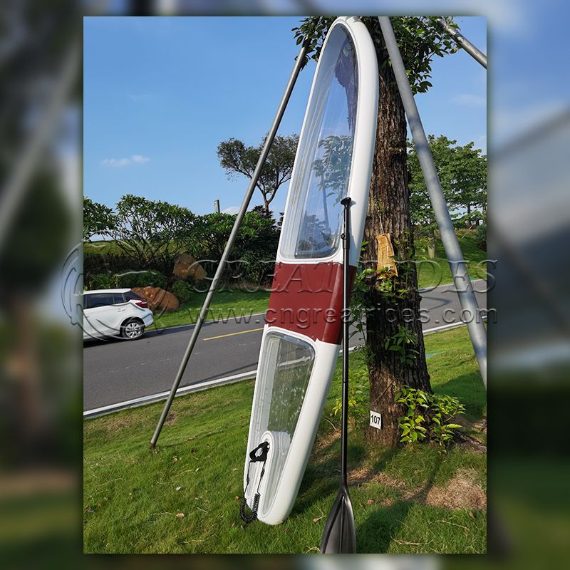 New Trend Polycarbonate Removable Clear Paddle Surfboard